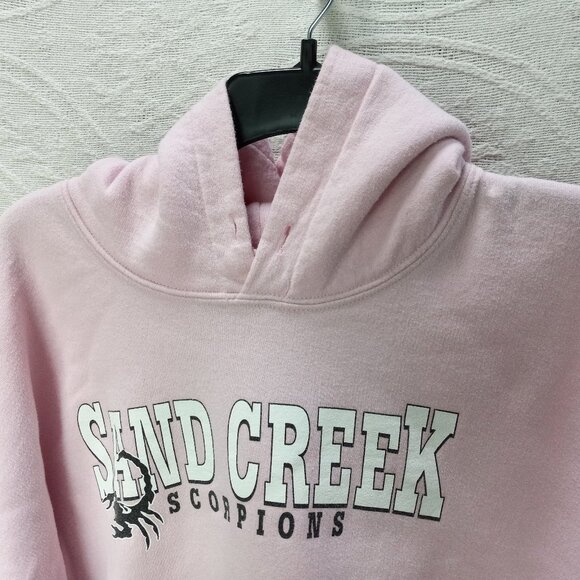 Heavy Thick Pink Hoodie Sweatshirt Sand Creek Scorpions XL (T-371) - Picture 5 of 10